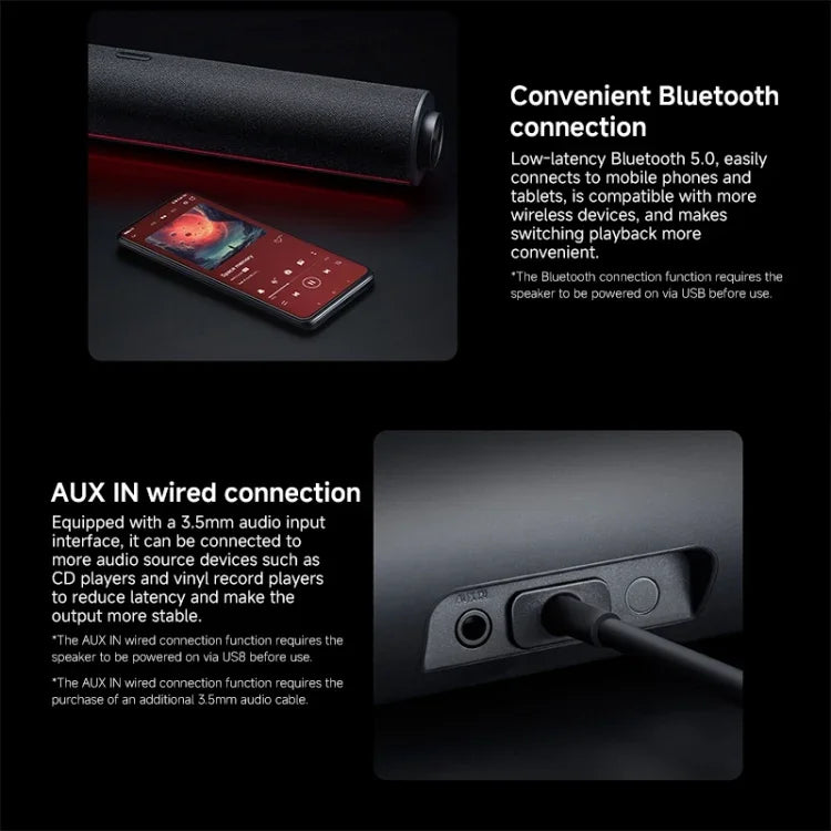 Xiaomi Redmi Computer Bluetooth Lautsprecher mit RGB-Umgebungslicht