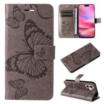 3D Butterfly Embossed Pattern Flip Leather Phone Case, For iPhone 17e / 16e, For iPhone 16 Pro Max, For iPhone 16 Pro, For iPhone 16 Plus, For iPhone 16