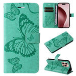 3D Butterfly Embossed Pattern Flip Leather Phone Case, For iPhone 17e / 16e, For iPhone 16 Pro Max, For iPhone 16 Pro, For iPhone 16 Plus, For iPhone 16