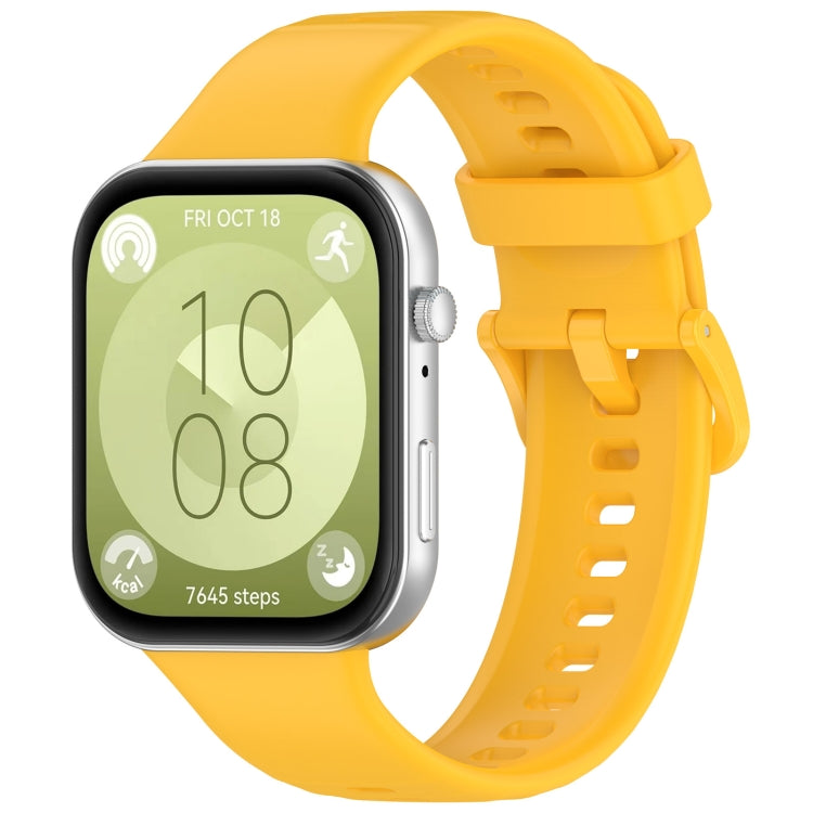 Colorful Buckle Silicone Sports Watch Band, For Huawei Watch Fit3