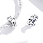 Herzförmiges Perlenarmband, Accessoires aus Sterlingsilber S925, einzelne Perlen, Liebesfußabdrücke, lose Perlen