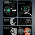 DK67 1,53 Zoll IP67 BT 5.0 Fitness- und Sport-Smartwatch, unterstützt Bluetooth-Anrufe, Schlafüberwachung, Blutsauerstoffmessung, Herzfrequenzmessung und Blutdruckmessung