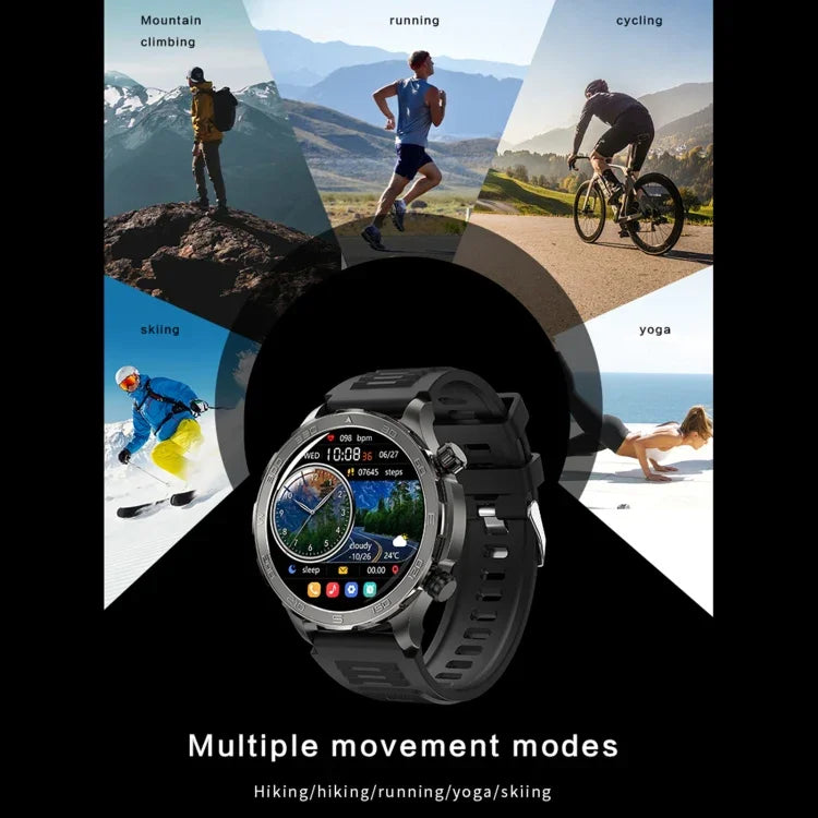 DK67 1,53 Zoll IP67 BT 5.0 Fitness- und Sport-Smartwatch, unterstützt Bluetooth-Anrufe, Schlafüberwachung, Blutsauerstoffmessung, Herzfrequenzmessung und Blutdruckmessung