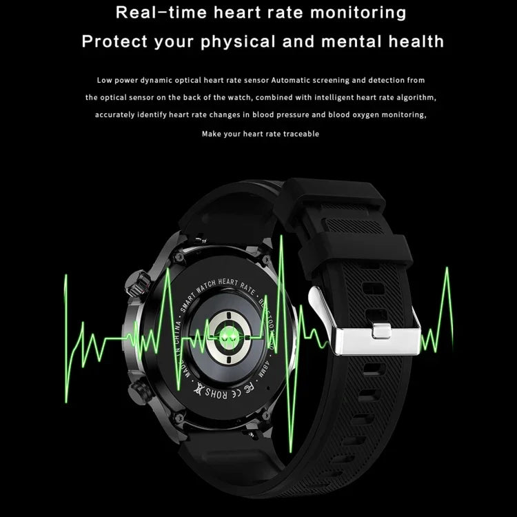 DK67 1,53 Zoll IP67 BT 5.0 Fitness- und Sport-Smartwatch, unterstützt Bluetooth-Anrufe, Schlafüberwachung, Blutsauerstoffmessung, Herzfrequenzmessung und Blutdruckmessung