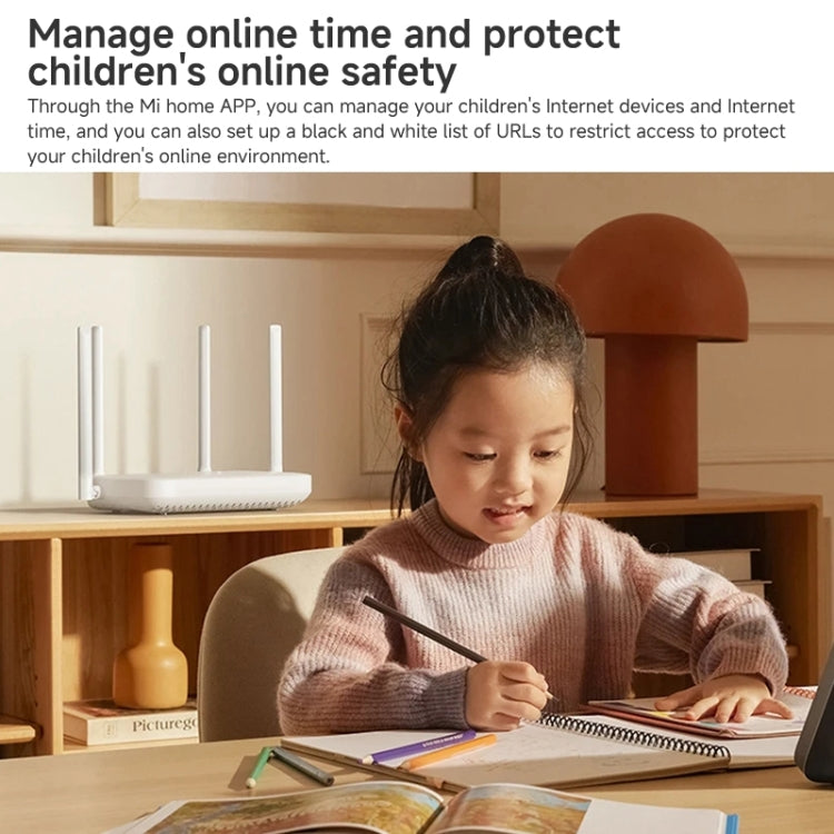 Xiaomi AX1500 4-Kanal unabhängiger Signalverstärker WiFi 6 Dual-Band Router, US Stecker, AX1500