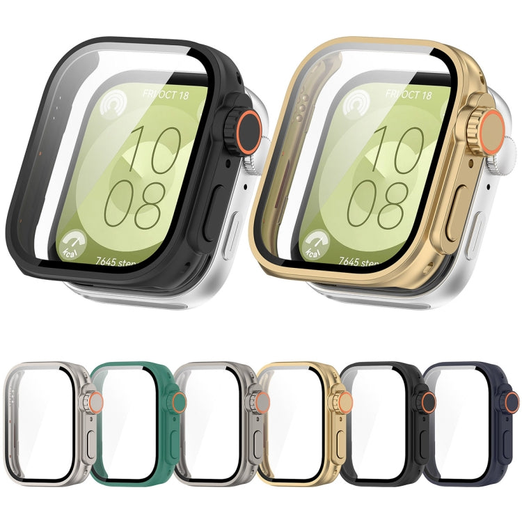 PC + Tempered Glass Film Full Coverage Watch Protective Case, For Huawei Watch Fit3