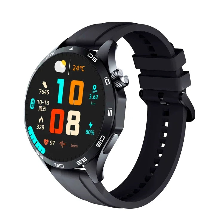 WS-26 1,52 Zoll IP67 Sport-Smartwatch mit Bluetooth-Anruffunktion, Schlafüberwachung, Blutsauerstoffmessung, Herzfrequenzmessung und Blutdruckmessung, Silikon-, Stahl- und Lederarmband