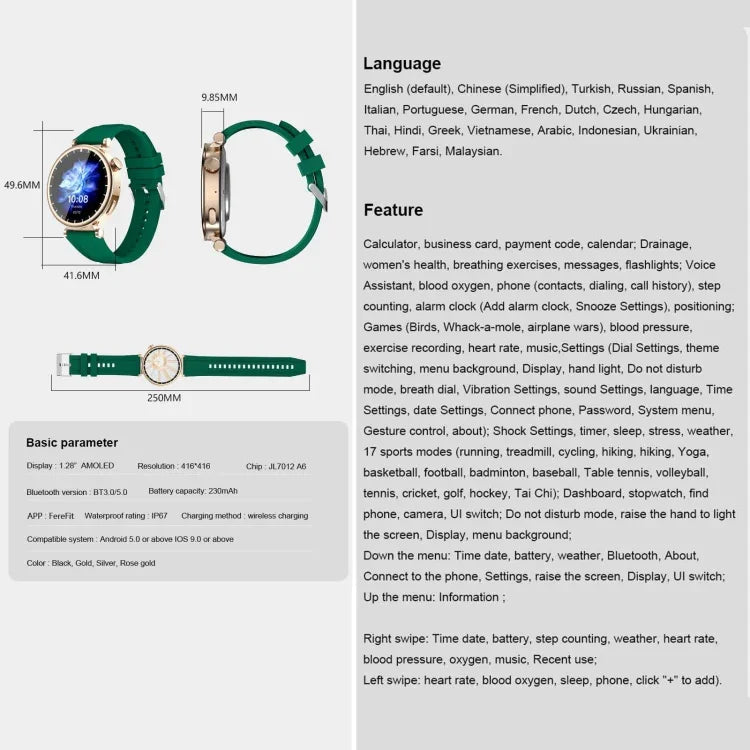 WS520 1,28 Zoll IP67 Sport-Smartwatch, unterstützt Bluetooth-Anrufe / Schlafüberwachung / Blutsauerstoffmessung / Herzfrequenzmessung / Blutdruckmessung