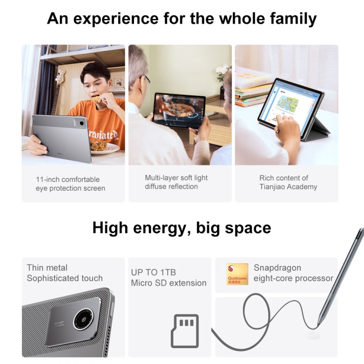 Lenovo Xiaoxin Pad 2024 Paperlike Screen Lernversion 11 Zoll WiFi Tablet, Android 13, Qualcomm Snapdragon 685 Octa Core, Unterstützung der Gesichtsidentifikation, Lernversion