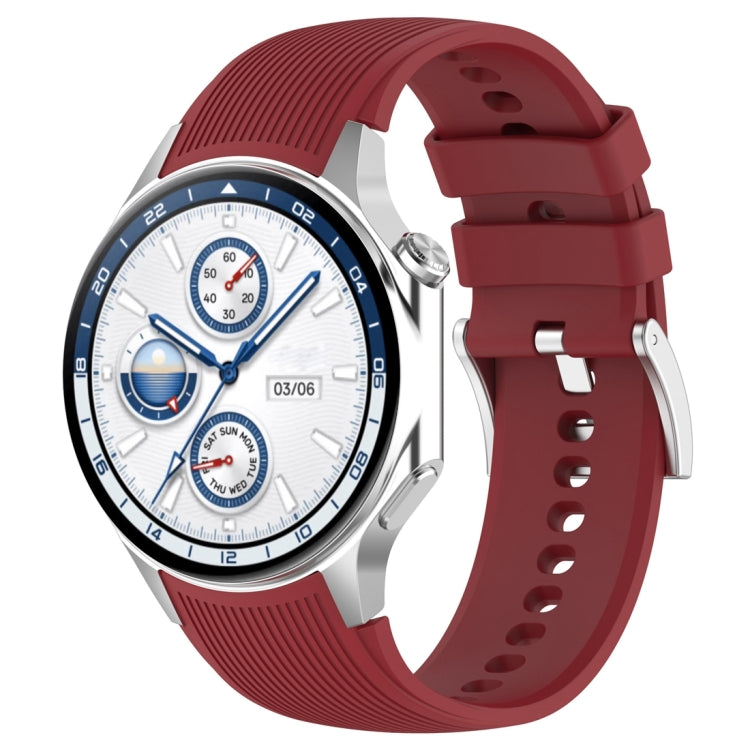 Vertical Texture Silicone Watch Band, For OPPO Watch X2