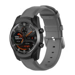 22-mm-Lederarmband mit runder Dornschließe, passend für Ticwatch Pro 2020, Huawei Watch GT2E und Samsung Galaxy Watch 3 (45 mm).