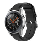 22-mm-Lederarmband mit runder Dornschließe, passend für Ticwatch Pro 2020, Huawei Watch GT2E und Samsung Galaxy Watch 3 (45 mm).