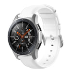 22-mm-Lederarmband mit runder Dornschließe, passend für Ticwatch Pro 2020, Huawei Watch GT2E und Samsung Galaxy Watch 3 (45 mm).