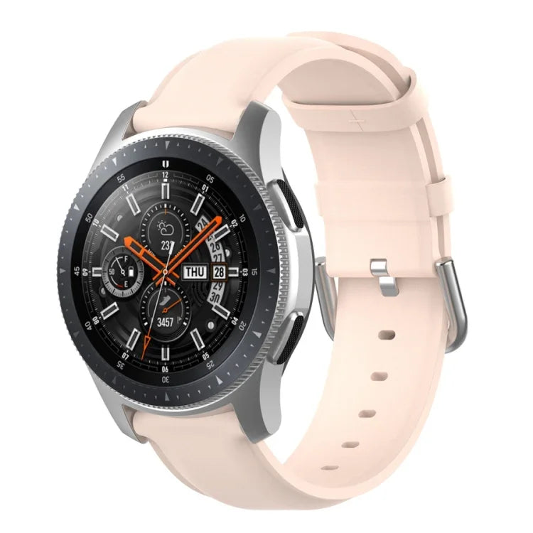 22-mm-Lederarmband mit runder Dornschließe, passend für Ticwatch Pro 2020, Huawei Watch GT2E und Samsung Galaxy Watch 3 (45 mm).