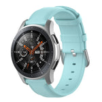 22-mm-Lederarmband mit runder Dornschließe, passend für Ticwatch Pro 2020, Huawei Watch GT2E und Samsung Galaxy Watch 3 (45 mm).