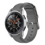 22-mm-Lederarmband mit runder Dornschließe, passend für Ticwatch Pro 2020, Huawei Watch GT2E und Samsung Galaxy Watch 3 (45 mm).