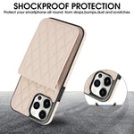 YM015 Umhängetasche Rhombische Karten Tasche RFID Handyhülle, Für iPhone 14 Pro Max, Für iPhone 13 Pro Max, Für iPhone 13 Pro, Für iPhone 13, Für iPhone 12 / 12 Pro, Für iPhone 12 Pro Max, Für iPhone 11 Pro Max, Für iPhone 11