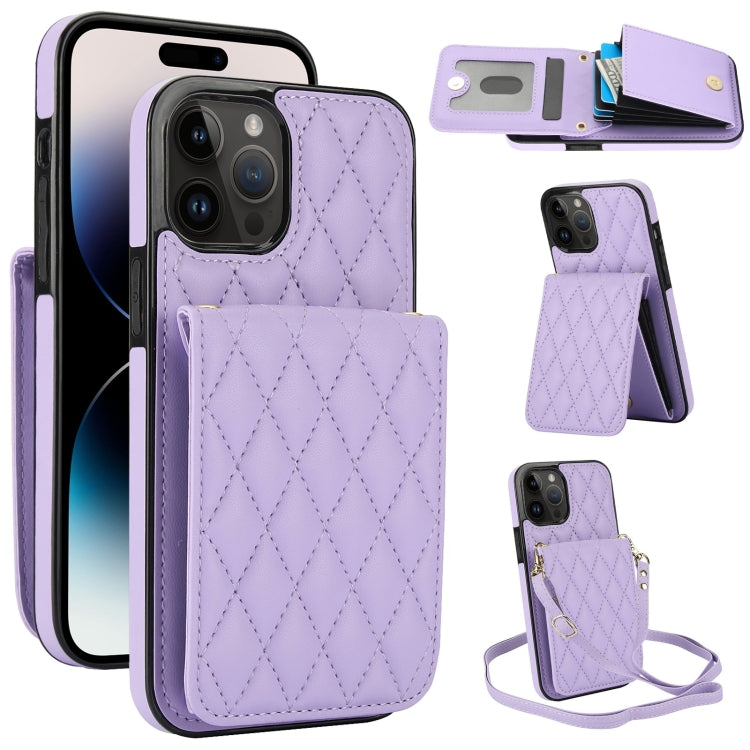 YM015 Umhängetasche Rhombische Karten Tasche RFID Handyhülle, Für iPhone 14 Pro Max, Für iPhone 13 Pro Max, Für iPhone 13 Pro, Für iPhone 13, Für iPhone 12 / 12 Pro, Für iPhone 12 Pro Max, Für iPhone 11 Pro Max, Für iPhone 11