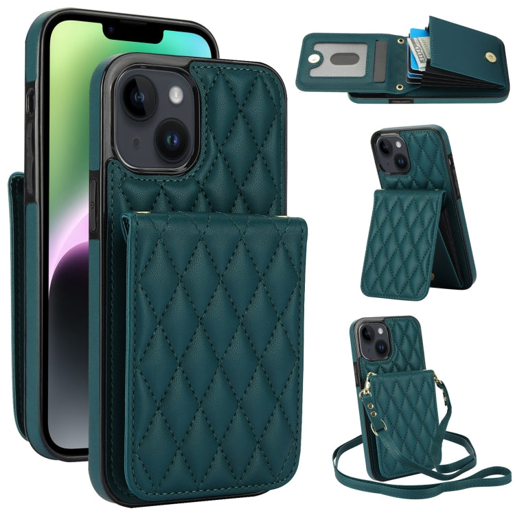 YM015 Umhängetasche Rhombische Karten Tasche RFID Handyhülle, Für iPhone 14 Pro Max, Für iPhone 13 Pro Max, Für iPhone 13 Pro, Für iPhone 13, Für iPhone 12 / 12 Pro, Für iPhone 12 Pro Max, Für iPhone 11 Pro Max, Für iPhone 11