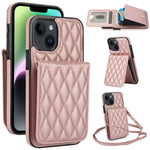 YM015 Umhängetasche Rhombische Karten Tasche RFID Handyhülle, Für iPhone 14 Pro Max, Für iPhone 13 Pro Max, Für iPhone 13 Pro, Für iPhone 13, Für iPhone 12 / 12 Pro, Für iPhone 12 Pro Max, Für iPhone 11 Pro Max, Für iPhone 11