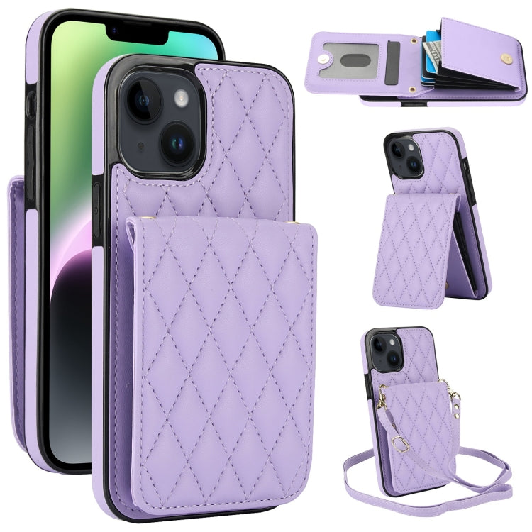 YM015 Umhängetasche Rhombische Karten Tasche RFID Handyhülle, Für iPhone 14 Pro Max, Für iPhone 13 Pro Max, Für iPhone 13 Pro, Für iPhone 13, Für iPhone 12 / 12 Pro, Für iPhone 12 Pro Max, Für iPhone 11 Pro Max, Für iPhone 11