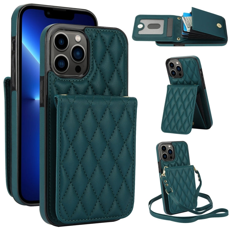 YM015 Umhängetasche Rhombische Karten Tasche RFID Handyhülle, Für iPhone 14 Pro Max, Für iPhone 13 Pro Max, Für iPhone 13 Pro, Für iPhone 13, Für iPhone 12 / 12 Pro, Für iPhone 12 Pro Max, Für iPhone 11 Pro Max, Für iPhone 11