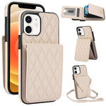 YM015 Umhängetasche Rhombische Karten Tasche RFID Handyhülle, Für iPhone 14 Pro Max, Für iPhone 13 Pro Max, Für iPhone 13 Pro, Für iPhone 13, Für iPhone 12 / 12 Pro, Für iPhone 12 Pro Max, Für iPhone 11 Pro Max, Für iPhone 11