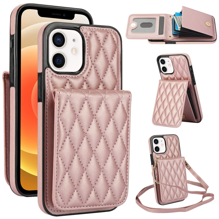 YM015 Umhängetasche Rhombische Karten Tasche RFID Handyhülle, Für iPhone 14 Pro Max, Für iPhone 13 Pro Max, Für iPhone 13 Pro, Für iPhone 13, Für iPhone 12 / 12 Pro, Für iPhone 12 Pro Max, Für iPhone 11 Pro Max, Für iPhone 11