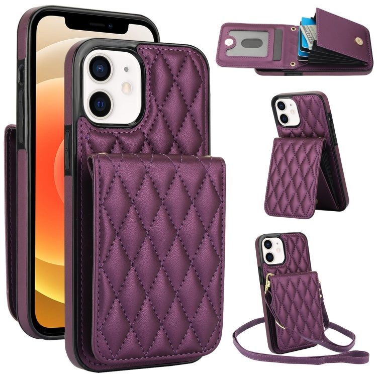 YM015 Umhängetasche Rhombische Karten Tasche RFID Handyhülle, Für iPhone 14 Pro Max, Für iPhone 13 Pro Max, Für iPhone 13 Pro, Für iPhone 13, Für iPhone 12 / 12 Pro, Für iPhone 12 Pro Max, Für iPhone 11 Pro Max, Für iPhone 11