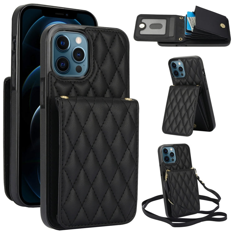 YM015 Umhängetasche Rhombische Karten Tasche RFID Handyhülle, Für iPhone 14 Pro Max, Für iPhone 13 Pro Max, Für iPhone 13 Pro, Für iPhone 13, Für iPhone 12 / 12 Pro, Für iPhone 12 Pro Max, Für iPhone 11 Pro Max, Für iPhone 11