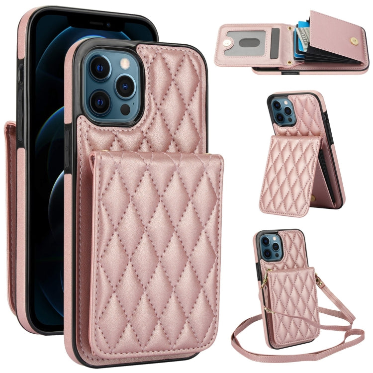 YM015 Umhängetasche Rhombische Karten Tasche RFID Handyhülle, Für iPhone 14 Pro Max, Für iPhone 13 Pro Max, Für iPhone 13 Pro, Für iPhone 13, Für iPhone 12 / 12 Pro, Für iPhone 12 Pro Max, Für iPhone 11 Pro Max, Für iPhone 11