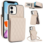 YM015 Umhängetasche Rhombische Karten Tasche RFID Handyhülle, Für iPhone 14 Pro Max, Für iPhone 13 Pro Max, Für iPhone 13 Pro, Für iPhone 13, Für iPhone 12 / 12 Pro, Für iPhone 12 Pro Max, Für iPhone 11 Pro Max, Für iPhone 11