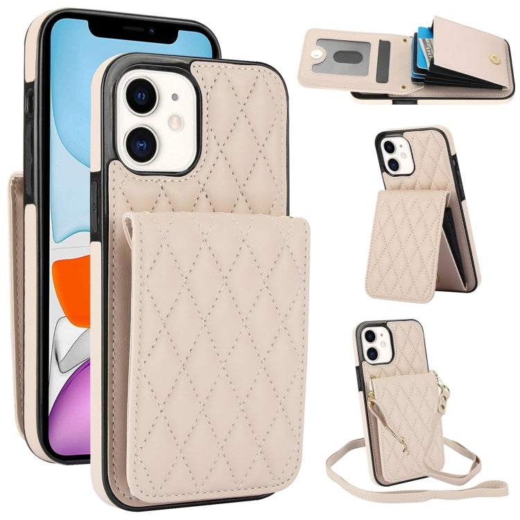 YM015 Umhängetasche Rhombische Karten Tasche RFID Handyhülle, Für iPhone 14 Pro Max, Für iPhone 13 Pro Max, Für iPhone 13 Pro, Für iPhone 13, Für iPhone 12 / 12 Pro, Für iPhone 12 Pro Max, Für iPhone 11 Pro Max, Für iPhone 11