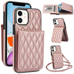 YM015 Umhängetasche Rhombische Karten Tasche RFID Handyhülle, Für iPhone 14 Pro Max, Für iPhone 13 Pro Max, Für iPhone 13 Pro, Für iPhone 13, Für iPhone 12 / 12 Pro, Für iPhone 12 Pro Max, Für iPhone 11 Pro Max, Für iPhone 11