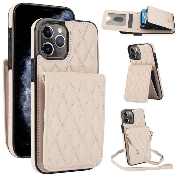 YM015 Umhängetasche Rhombische Karten Tasche RFID Handyhülle, Für iPhone 11 Pro