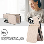 YM015 Crossbody Rhombic Card Bag RFID Phone Case, For iPhone 11 Pro
