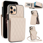 YM015 Umhängetasche Rhombische Karten Tasche RFID Handyhülle, Für iPhone 14 Pro Max, Für iPhone 13 Pro Max, Für iPhone 13 Pro, Für iPhone 13, Für iPhone 12 / 12 Pro, Für iPhone 12 Pro Max, Für iPhone 11 Pro Max, Für iPhone 11