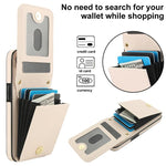 YM015 Umhängetasche Rhombische Karten Tasche RFID Handyhülle, Für iPhone 16e / 17e, Für iPhone 17 Pro Max, Für iPhone 17 Pro, Für iPhone 17, Für iPhone Air, Für iPhone 16 Pro Max, Für iPhone 16 Pro, Für iPhone 16 Plus