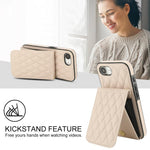 YM015 Umhängetasche Rhombische Karten Tasche RFID Handyhülle, Für iPhone 16e / 17e, Für iPhone 17 Pro Max, Für iPhone 17 Pro, Für iPhone 17, Für iPhone Air, Für iPhone 16 Pro Max, Für iPhone 16 Pro, Für iPhone 16 Plus