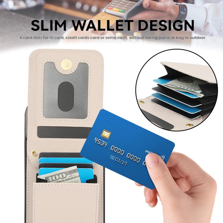 YM015 Umhängetasche Rhombische Karten Tasche RFID Handyhülle, Für iPhone 16e / 17e, Für iPhone 17 Pro Max, Für iPhone 17 Pro, Für iPhone 17, Für iPhone Air, Für iPhone 16 Pro Max, Für iPhone 16 Pro, Für iPhone 16 Plus