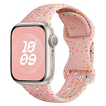 Hole Style Butterfly Buckle Camouflage Silicone Watch Band, For Apple Watch Series 10 46mm, For Apple Watch Series 10 42mm, For Apple Watch SE 2023 44mm, For Apple Watch SE 2023 40mm