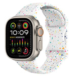 Hole Style Butterfly Buckle Camouflage Silicone Watch Band, For Apple Watch Ultra 2 49mm, For Apple Watch Series 9 45mm, For Apple Watch Series 9 41mm, For Apple Watch Ultra 49mm