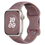 Hole Style Butterfly Buckle Camouflage Silicone Watch Band, For Apple Watch Series 6 40mm, For Apple Watch Series 6 44mm, For Apple Watch Series 5 44mm, For Apple Watch Series 5 40mm