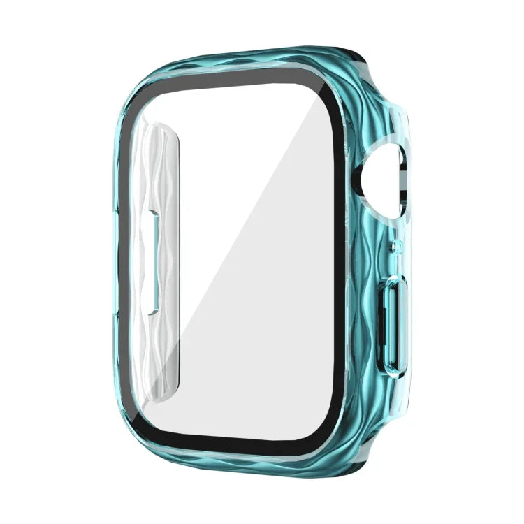 2-in-1-Hybrid-Schutzhülle aus gehärtetem Glas für Apple Watch Series 6/5/4/SE (44 mm), Apple Watch Series 6/5/4/SE (40 mm), Apple Watch Series 9/8/7 (45 mm) und Apple Watch Series 9/8/7 (41 mm)