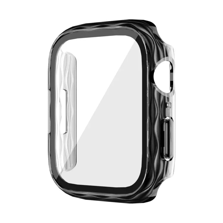 2-in-1-Hybrid-Schutzhülle aus gehärtetem Glas für Apple Watch Series 6/5/4/SE (44 mm), Apple Watch Series 6/5/4/SE (40 mm), Apple Watch Series 9/8/7 (45 mm) und Apple Watch Series 9/8/7 (41 mm)