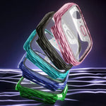 2-in-1-Hybrid-Schutzhülle aus gehärtetem Glas für Apple Watch Series 6/5/4/SE (44 mm), Apple Watch Series 6/5/4/SE (40 mm), Apple Watch Series 9/8/7 (45 mm) und Apple Watch Series 9/8/7 (41 mm)