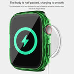 2-in-1-Hybrid-Schutzhülle aus gehärtetem Glas für Apple Watch Series 6/5/4/SE (44 mm), Apple Watch Series 6/5/4/SE (40 mm), Apple Watch Series 9/8/7 (45 mm) und Apple Watch Series 9/8/7 (41 mm)