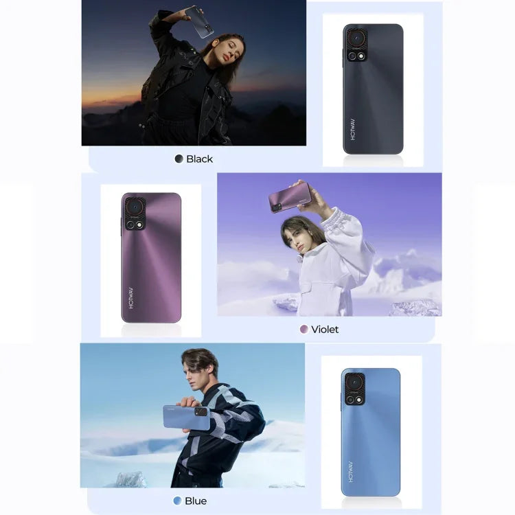 HOTWAV Note 13, seitlicher Fingerabdrucksensor, 6,6 Zoll, Android 13, T606 Octa-Core-Prozessor mit bis zu 1,6 GHz, Netzwerk: 4G, OTG, 4 GB + 128 GB