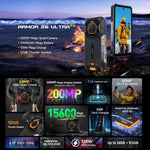 Ulefone Armor 26 Ultra Rugged Smartphone, 6,78 Zoll, Android 13, MediaTek Dimensity 8020 Octa-Core-Prozessor, Netzwerk: 5G, NFC, 12 GB + 512 GB