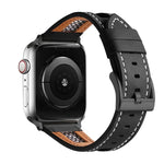 Mesh Calfskin Genuine Leather Watch Band, For Apple Watch SE 40mm, For Apple Watch SE 44mm, For Apple Watch Series 6 40mm, For Apple Watch Series 6 44mm, For Apple Watch Series 5 44mm, For Apple Watch Series 5 40mm